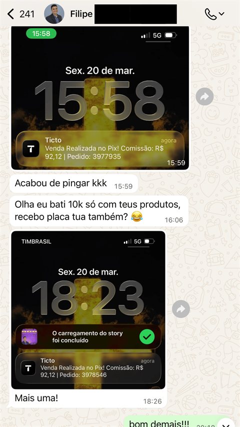 Print de resultado de sócio